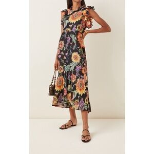 Banjanan Hana Floral-Print Cotton Dress